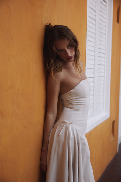 Kittie Maxi Dress in Ivory