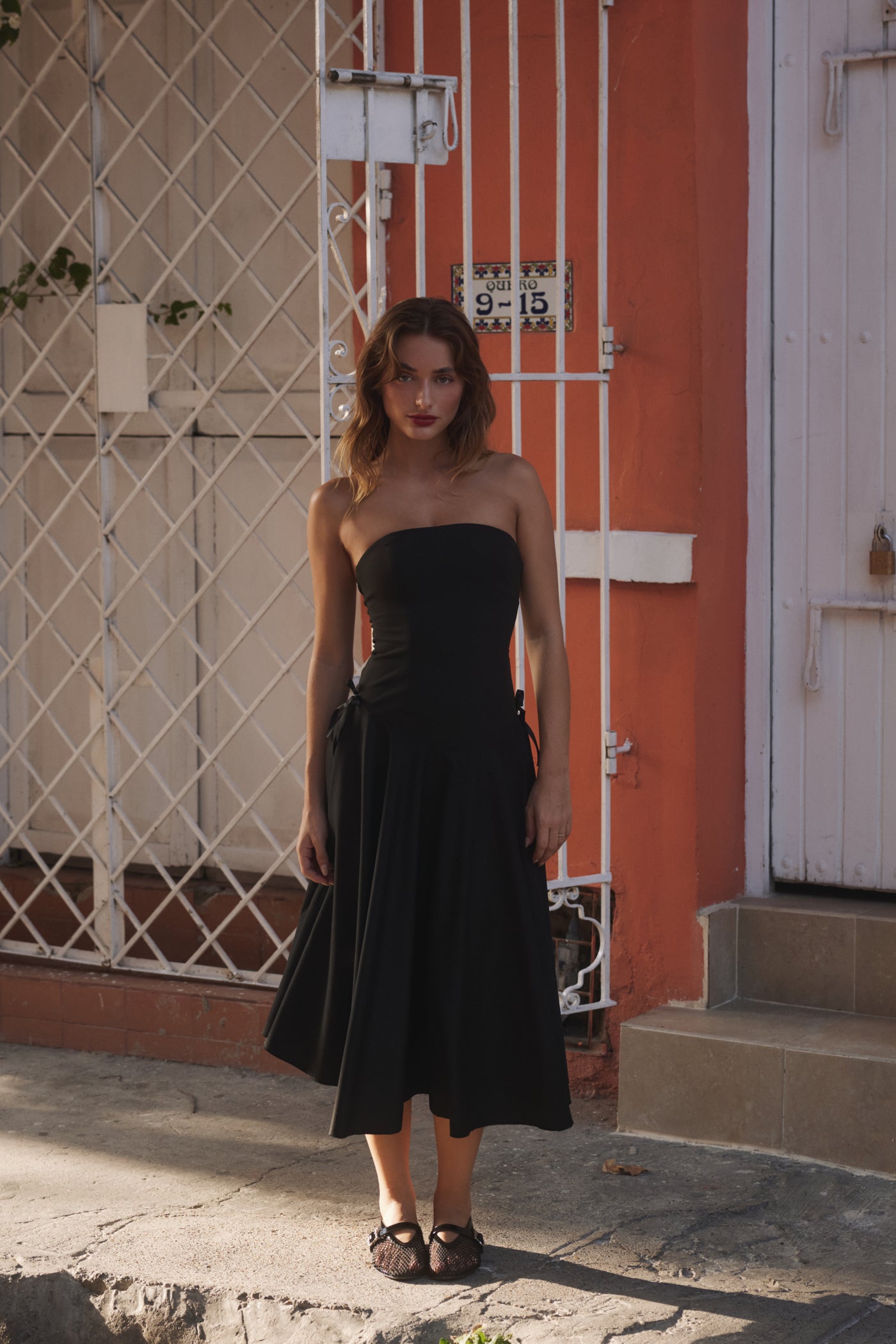 Kittie Maxi Dress in Noir
