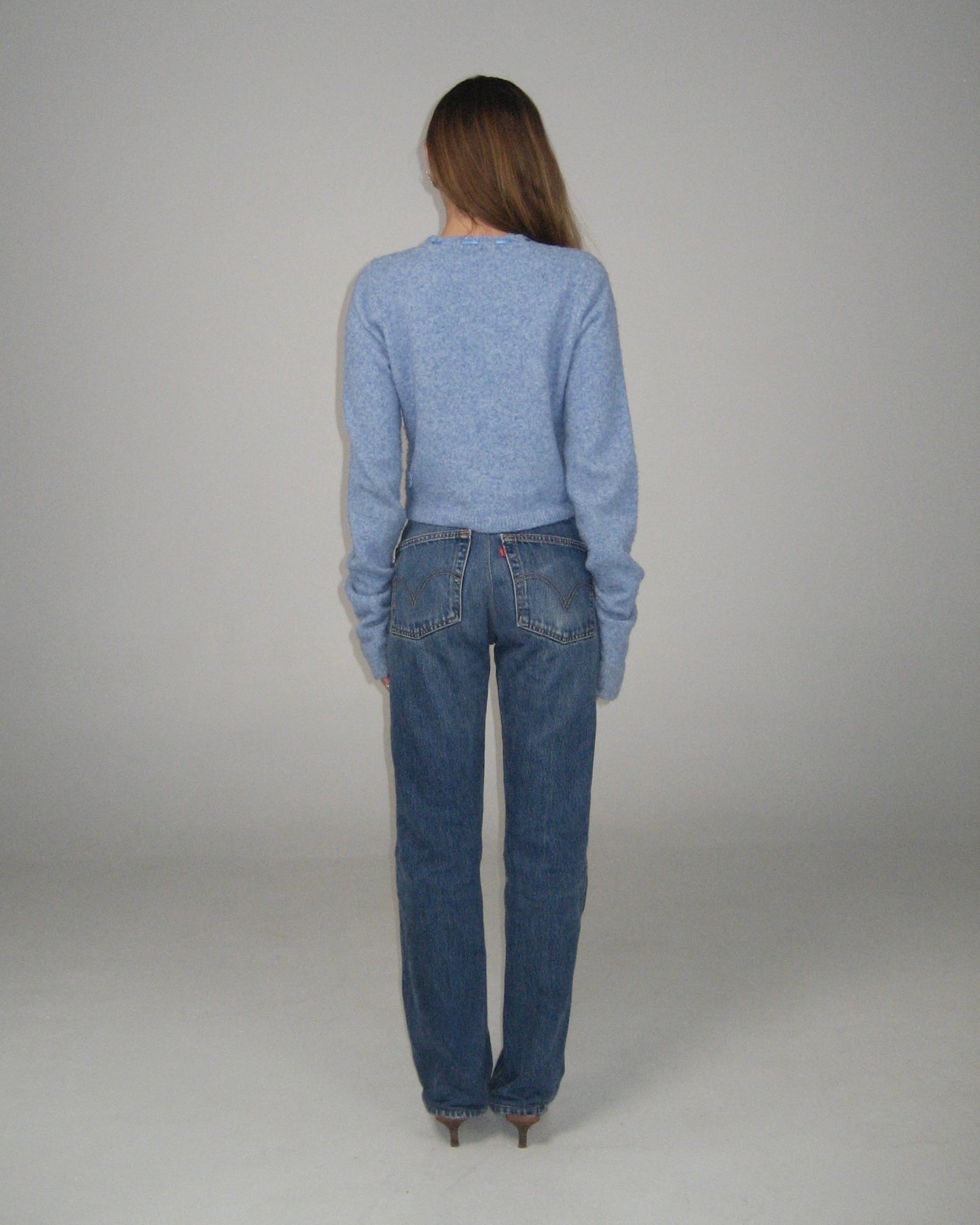 Cherry Pie Cardigan ~ Sky Blue