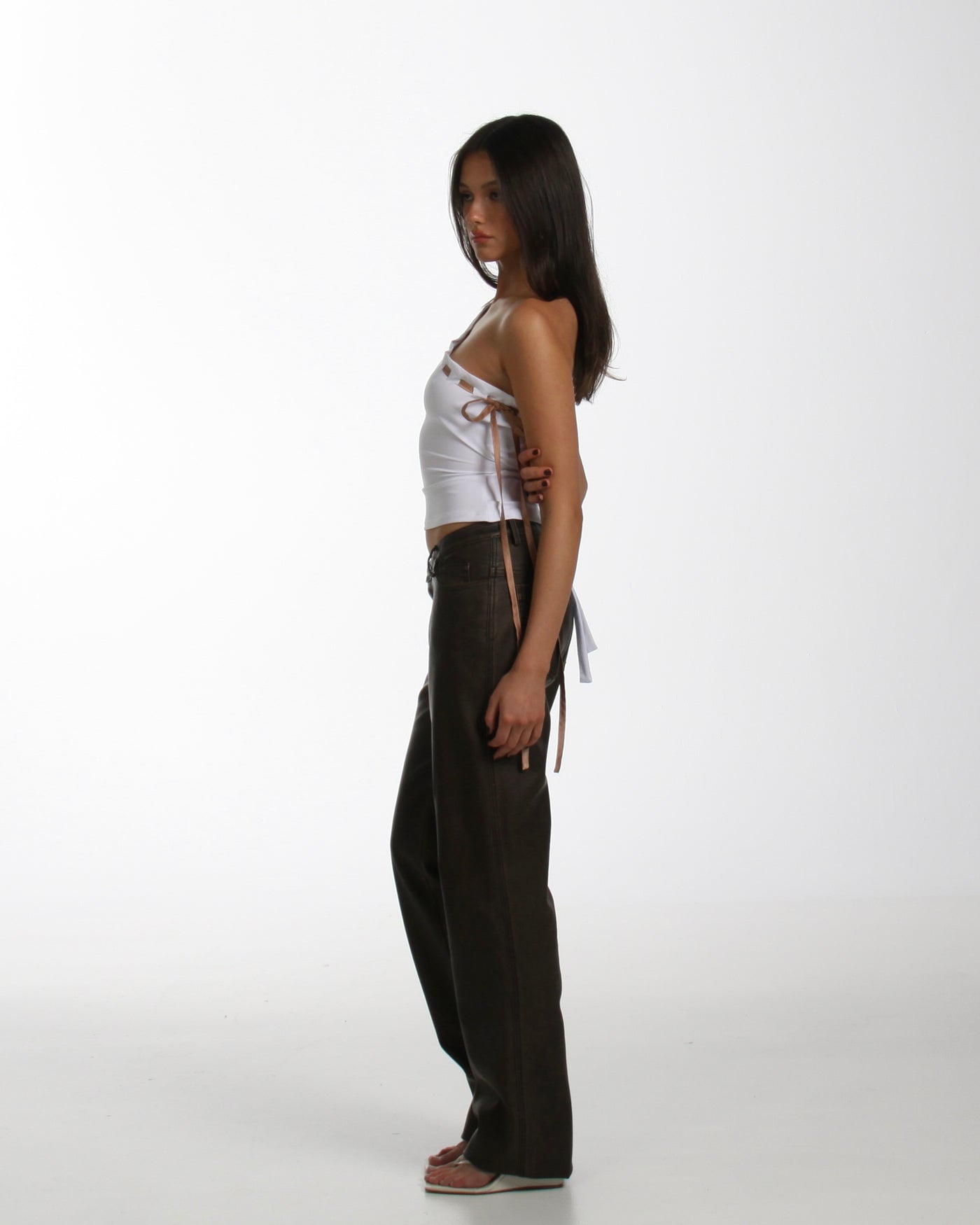 Harmony Pant in Washed Choc